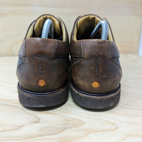 SAMUEL HUBBARD FOUNDER Oxford Shoes Sz 12 W Leather Vibram Soles M2100-041 Brown - Picture 6 of 7